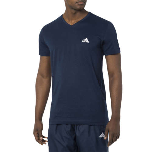 ADIDAS Men`s V-Neck Tee Collegiate Navy CL2120 - Size XXL (Double Extra Large)