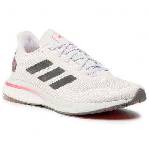 ADIDAS Women`s Supernova Shoes Cloud White/Grey Five/Signal Pink FV6020 - Size 6.5