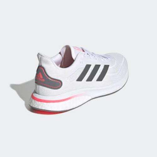 ADIDAS Women`s Supernova Shoes Cloud White/Grey Five/Signal Pink FV6020 - Size 6.5