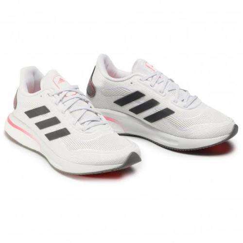 ADIDAS Women`s Supernova Shoes Cloud White/Grey Five/Signal Pink FV6020 - Size 6.5
