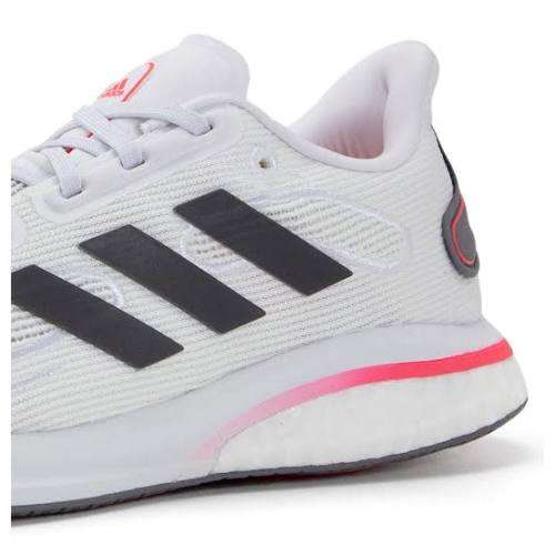 ADIDAS Women`s Supernova Shoes Cloud White/Grey Five/Signal Pink FV6020 - Size 6.5