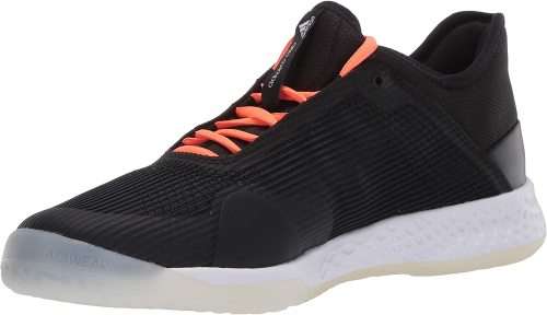 ADIDAS Unisex Tennis Adizero Club Shoes Core Black/Signal Coral/Cloud White EF2771 - Size 6