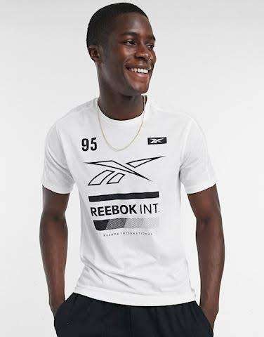REEBOK Men`s Speedwick Graphic Move Tee White FU2892 - Size Large