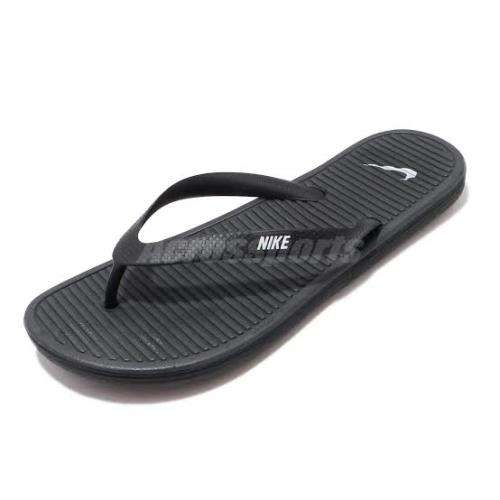 NIKE Men`s Solarsoft Thong 2 Black 488160 011 - Size 9