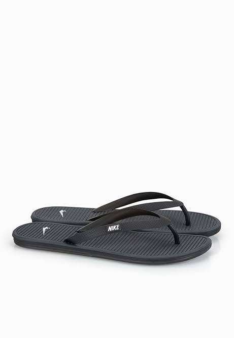 NIKE Men`s Solarsoft Thong 2 Black 488160 011 - Size 9