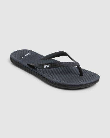 NIKE Men`s Solarsoft Thong 2 Black 488160 011 - Size 9
