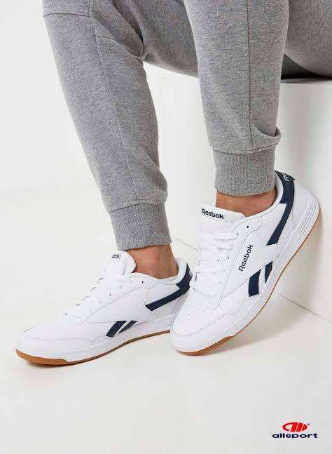 REEBOK Men`s Royal Techque T Shoes White/Collegiate Navy/Gum CN3196 - Size 9