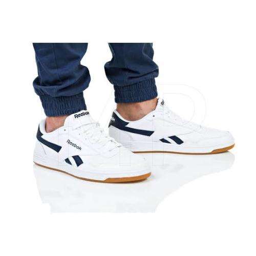 REEBOK Men`s Royal Techque T Shoes White/Collegiate Navy/Gum CN3196 - Size 9