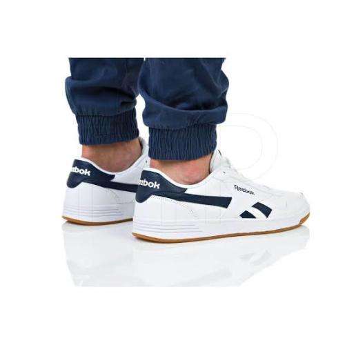 REEBOK Men`s Royal Techque T Shoes White/Collegiate Navy/Gum CN3196 - Size 9