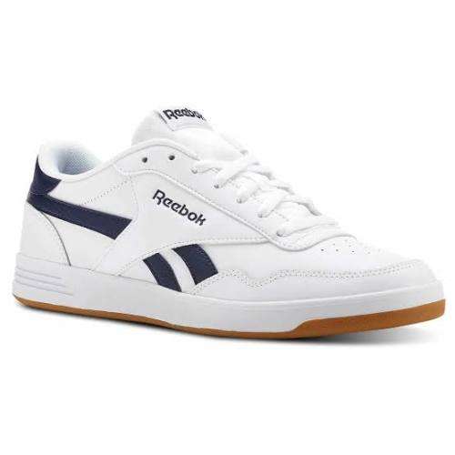 REEBOK Men`s Royal Techque T Shoes White/Collegiate Navy/Gum CN3196 - Size 9