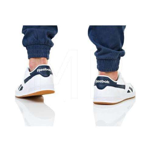 REEBOK Men`s Royal Techque T Shoes White/Collegiate Navy/Gum CN3196 - Size 9