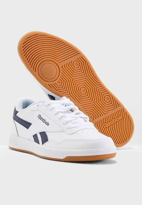 REEBOK Men`s Royal Techque T Shoes White/Collegiate Navy/Gum CN3196 - Size 9