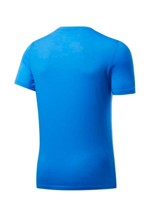 REEBOK Men`s GS Stacked Tee Horizon Blue EW3850 - Size Medium