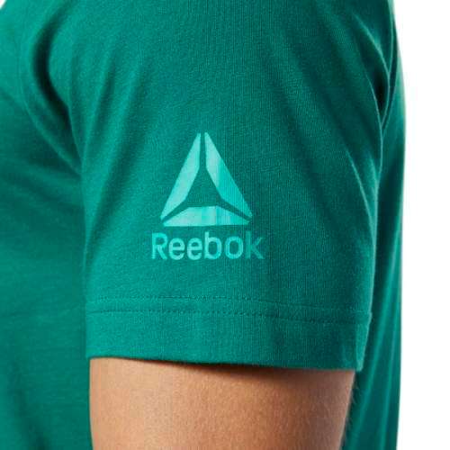 REEBOK Men`s Graphic Series One Series Shift Blur Tee Clover Green EC2086 - Size Large