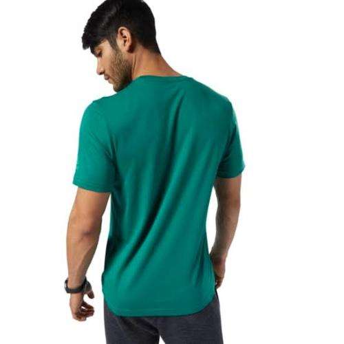 REEBOK Men`s Graphic Series One Series Shift Blur Tee Clover Green EC2086 - Size Large