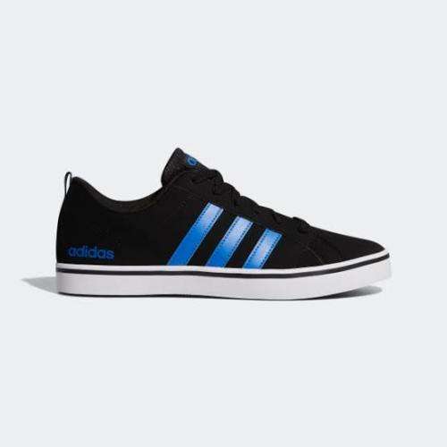 ADIDAS Men`s VS Pace Shoes Core Black/Blue/Vloud White AW4591 - Size 10