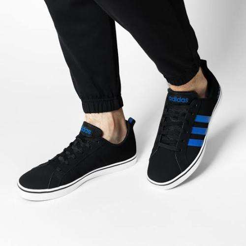 ADIDAS Men`s VS Pace Shoes Core Black/Blue/Vloud White AW4591 - Size 10