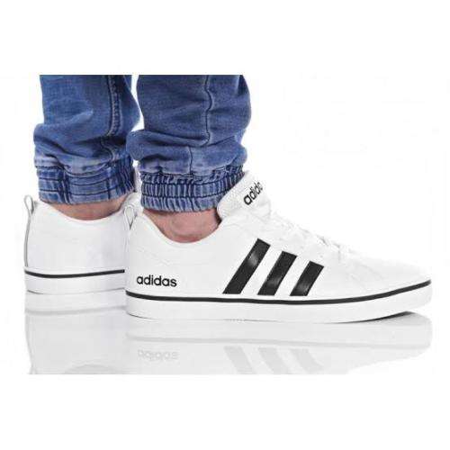 ADIDAS Men`s VS Pace Shoes Cloud White/Core Black/Blue AW4594 - Size 12