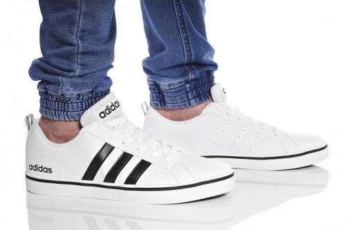 ADIDAS Men`s VS Pace Shoes Cloud White/Core Black/Blue AW4594 - Size 12