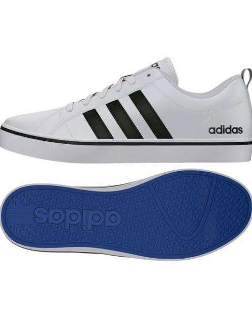 ADIDAS Men`s VS Pace Shoes Cloud White/Core Black/Blue AW4594 - Size 12