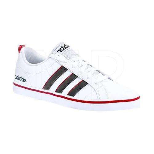 ADIDAS Men`s VS Pace Shoes Cloud White/Grey Six/Active Red EE7840 - Size 12