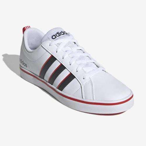 ADIDAS Men`s VS Pace Shoes Cloud White/Grey Six/Active Red EE7840 - Size 12