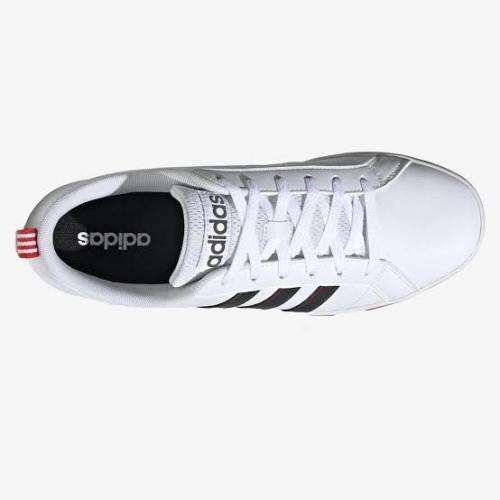 ADIDAS Men`s VS Pace Shoes Cloud White/Grey Six/Active Red EE7840 - Size 12