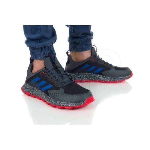 ADIDAS Men`s Response Trail Shoes Core Black/Royal Blue/Grey Six EG3457 - Size 11.5