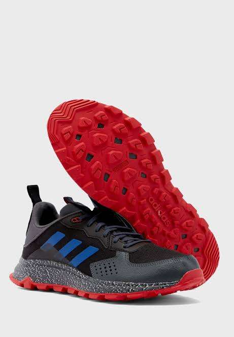 ADIDAS Men`s Response Trail Shoes Core Black/Royal Blue/Grey Six EG3457 - Size 11.5