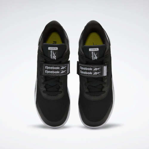 REEBOK Men`s Lifter PR II Shoes Black/White/Chartreuse FU9444 - Size 10