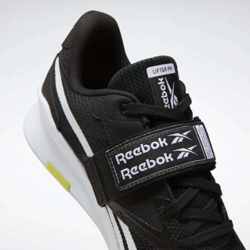 REEBOK Men`s Lifter PR II Shoes Black/White/Chartreuse FU9444 - Size 10