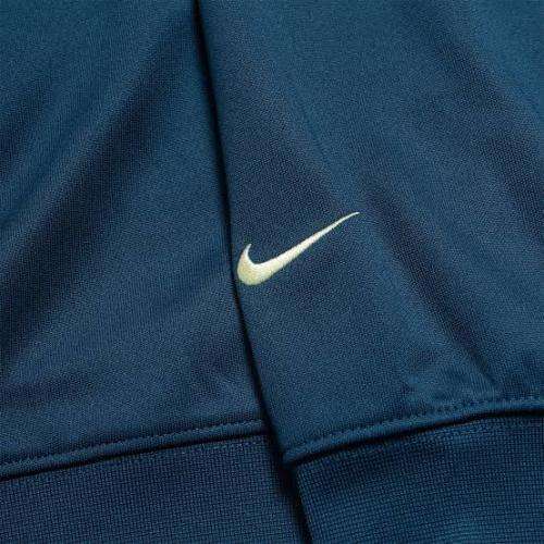 Nike Men`s Sweatshirt Swoosh Crew Blue Force/Barely Volt CJ4840-499 - Size Medium