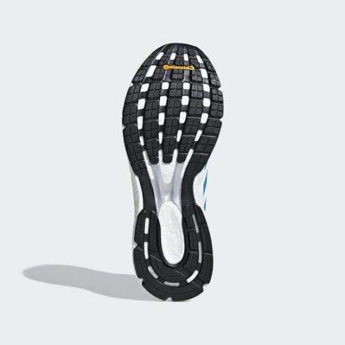 Adidas Women`s Adizero Boston 7 Shoes B37385 Cloud White/Shock Cyan/Hi-Res Yellow - Size 4