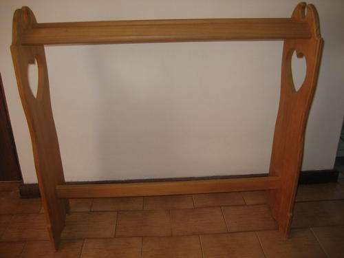 Solid pine blanket stand