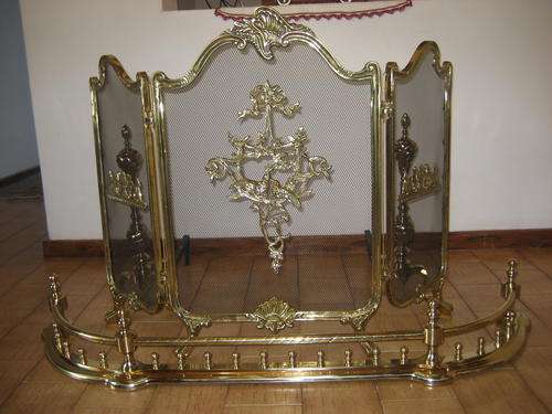 Solid brass fireplace set - BRAND NEW!!