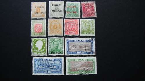 Iceland Collection !876 through to 1930