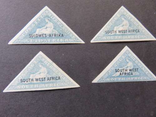 UNION OF SOUTH  AFRICA HOPE TRIANGLES OPTD SWA