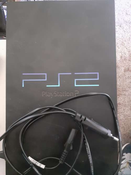 PS2 Console and power cabel.    ***Read Description***