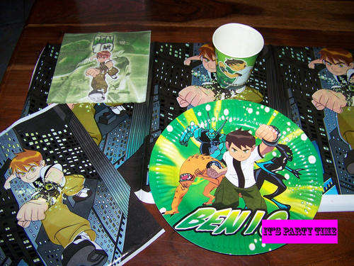 CHEAP PARTY?! set for 10 kids: BEN 10