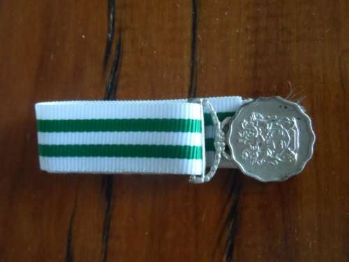 SADF Good Service Medal (Silver) Miniature