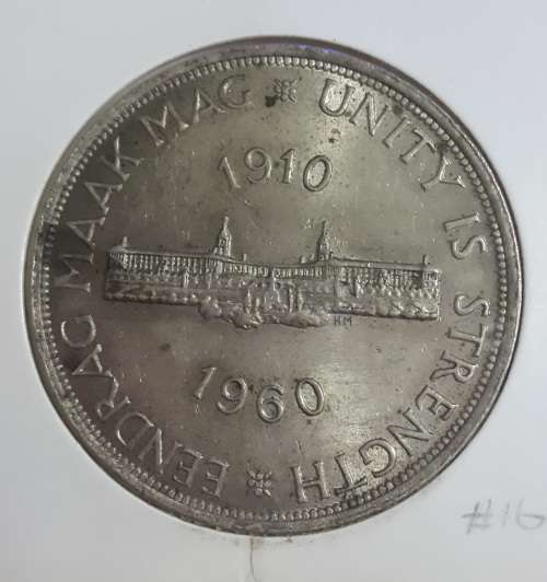 LOW START R1 AUCTION!! 1960 SOUTH AFRICA 5 SHILLING SILVER