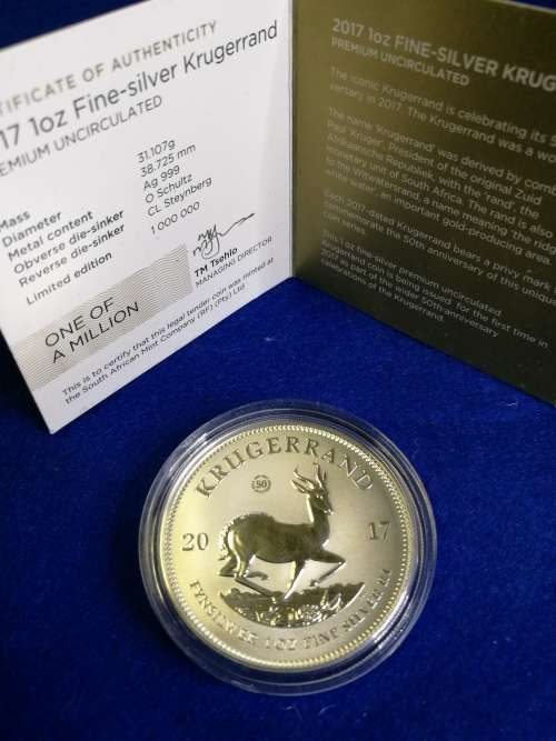 KRUGER RAND FINE 1 OZ SILVER