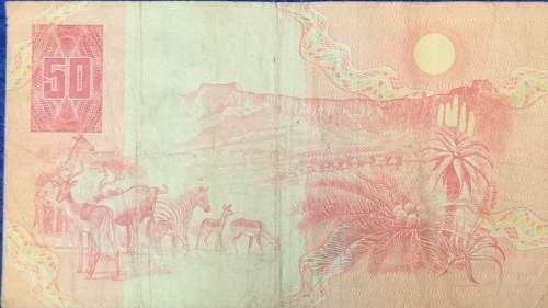 South African Reserve Bank FIFTY RAND note, Gerhard de Kock