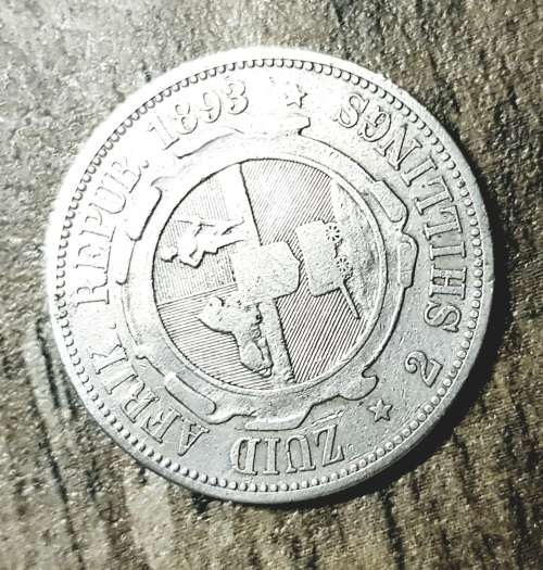 1893 ZAR 2 SHILLING EF=60 000