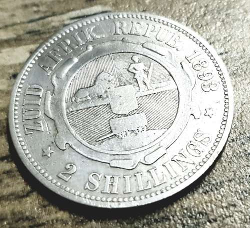 1893 ZAR 2 SHILLING EF=60 000