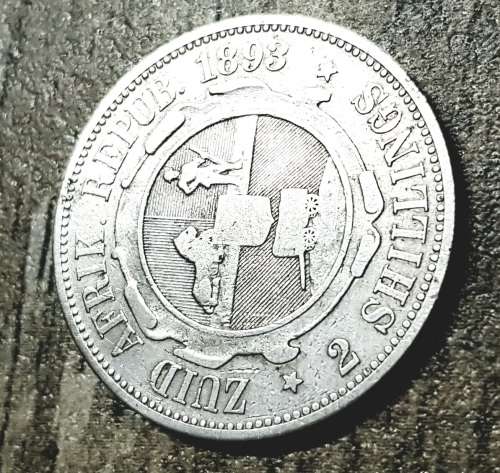 1893 ZAR 2 SHILLING EF=60 000