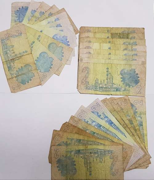 30 SOUTH AFRICAN TWO RAND BANKNOTES,DIFFERENT GOVERNORS