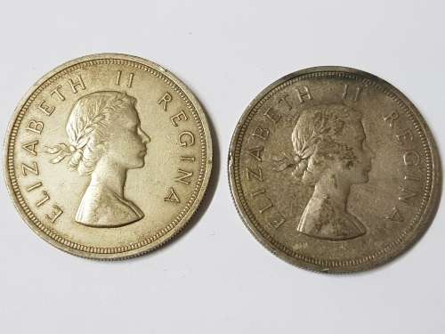 SOUTH AFRICAN 5 SHILLING COIN,1956