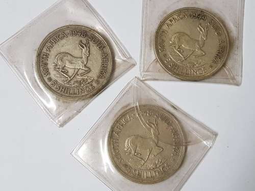 5 SHILLINGS ,1947,1948 AND 1949