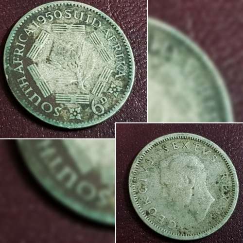 1950 SIXPENCE